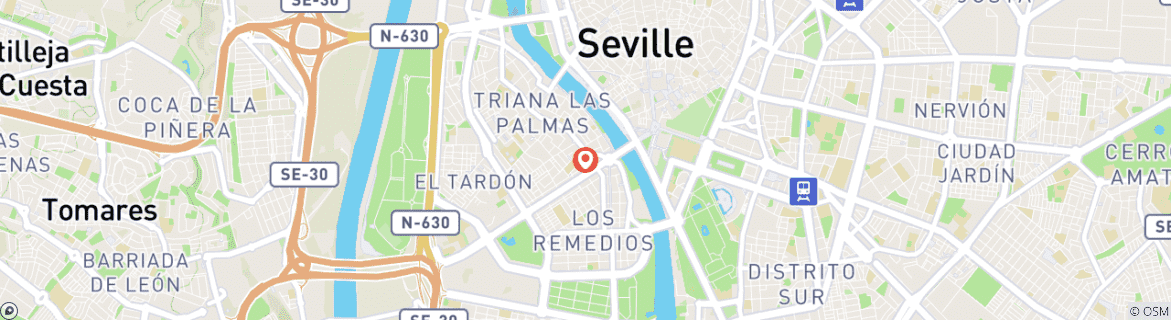 Kaart van Reis naar Sevilla – 4 dagen