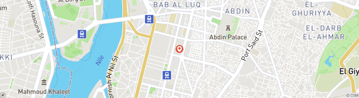 Mapa de Paquete turístico de 3 días por el Cairo y Alejandría