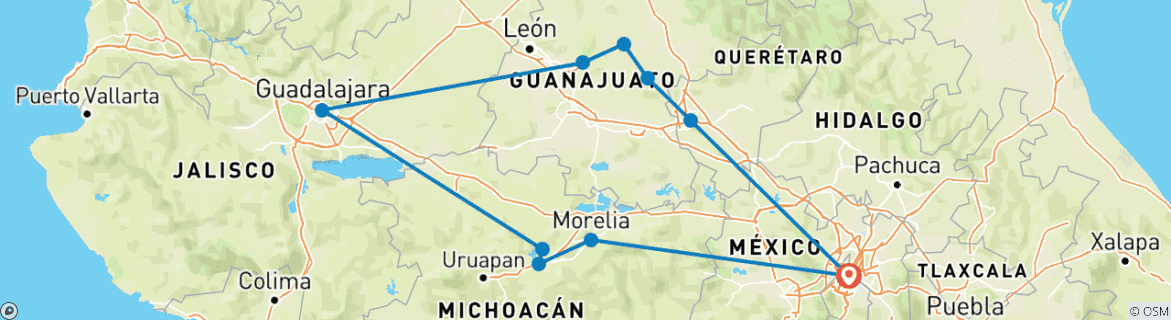 Mapa de México Colonial De Lujo