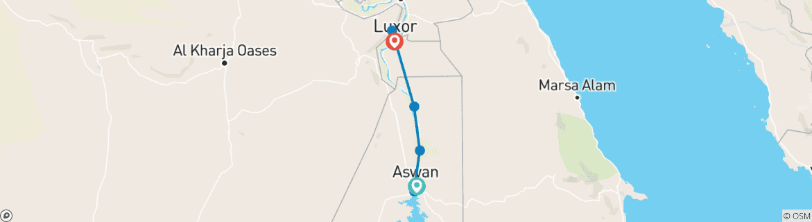 Imagen de un mapa que muestra la ruta del circuito