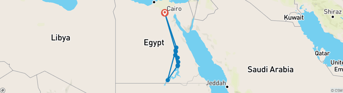 Map of Secrets of Egypt & the Nile 2025