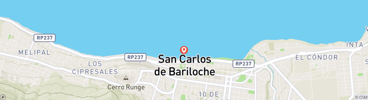 Map of Northern Patagonia: San Carlos de Bariloche