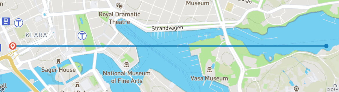 Foto van een kaart met de route van de rondreis