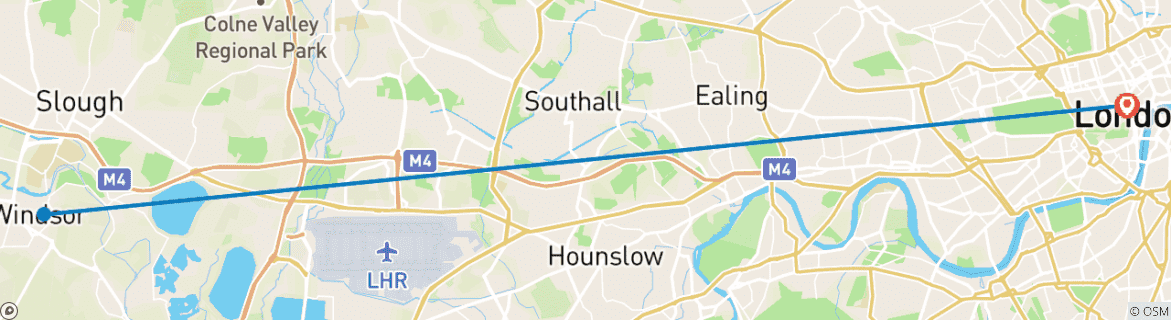 Image d'une carte montrant l'itinéraire du circuit