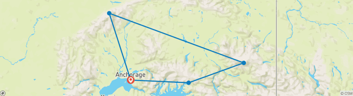 Map of Alaska's Natural Paradises