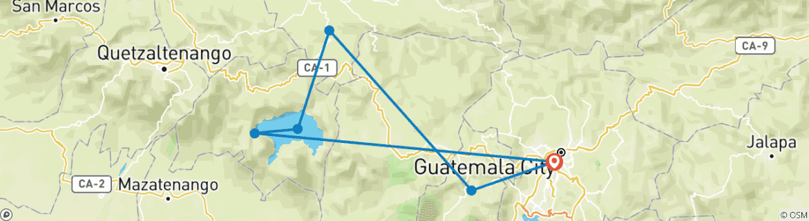 Mapa de Guatemala - descubrir Guatemala