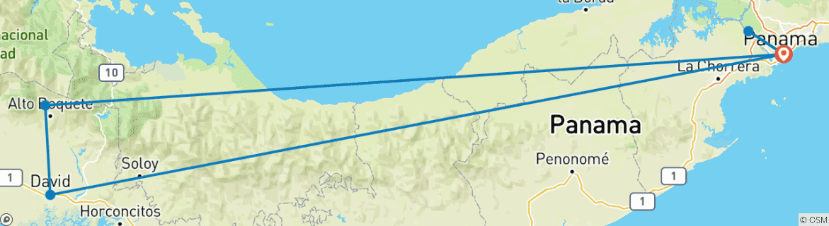 Map of Harpy and Quetzal in Focus