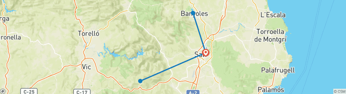 Map of Girona Classics Self-Guided