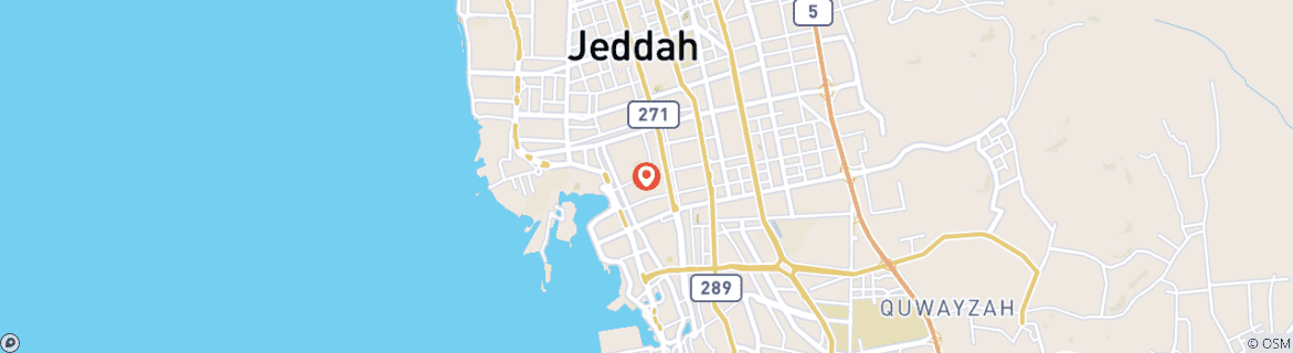 Map of Jeddah Ultimate City Package in 3, 4 or 5* Hotels