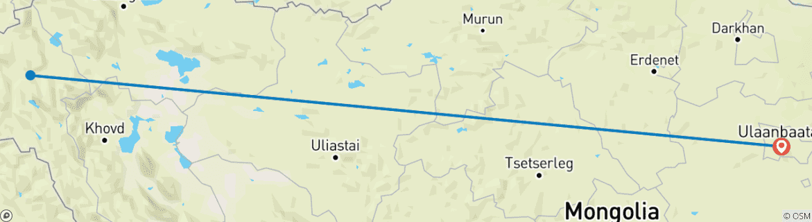 Map of Snow Leopards of Mongolia