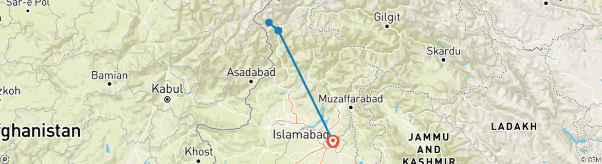Carte du circuit Circuit à Chitral