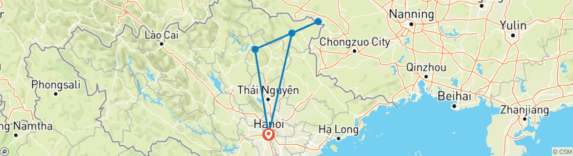 Imagen de un mapa que muestra la ruta del circuito