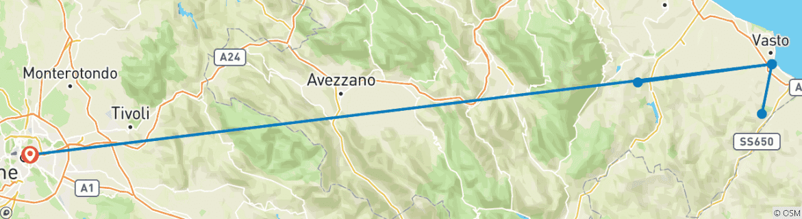 Map of Learn Italian, Food & Culture in Abruzzo