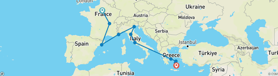 Imagen de un mapa que muestra la ruta del circuito