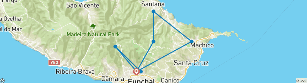 Mapa de Madeira - La Perla del Atlántico