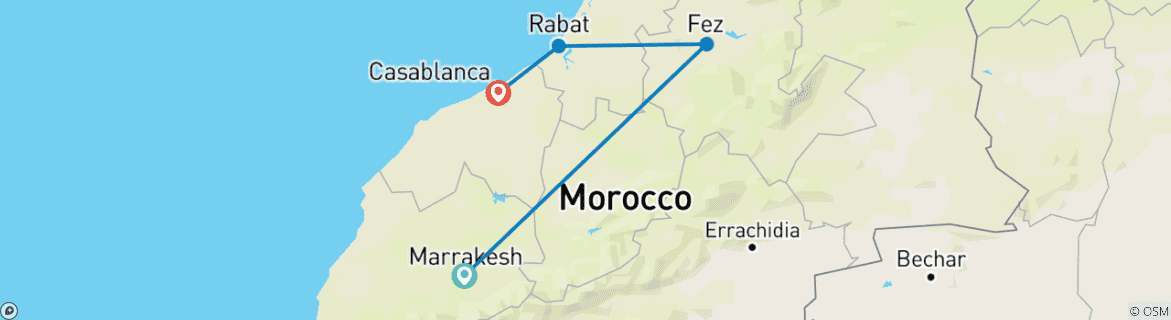 Map of Moroccan Culinary Journey (Private Bespoke)