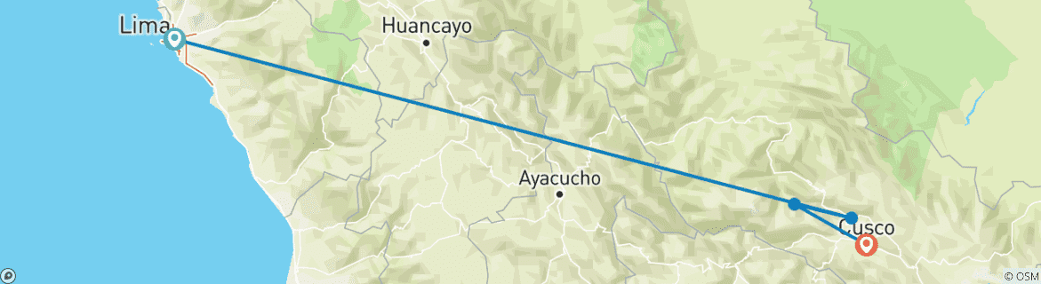 Map of Peru Express