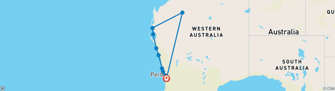 Map of Australian Vanlife: West Coast Wonders & Outback Vibes!