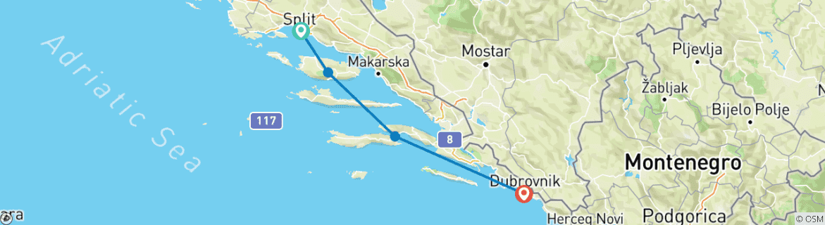 Map of Croatia Real Food Adventure