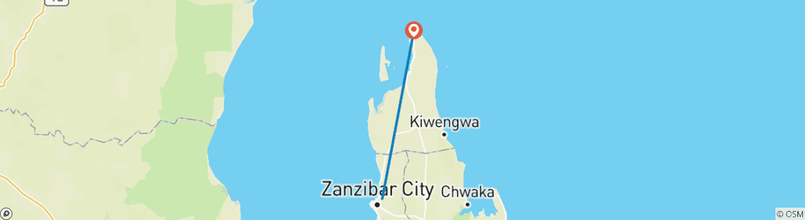 Image d'une carte montrant l'itinéraire du circuit