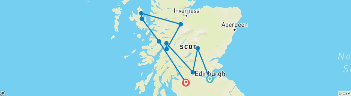 Map of Journeys: Discover Scotland National Geographic Journeys