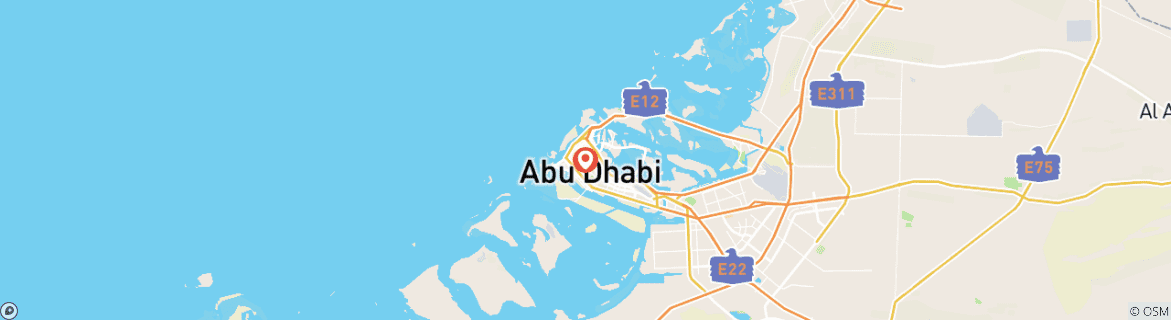 Map of 7-Day Abu Dhabi Adventure