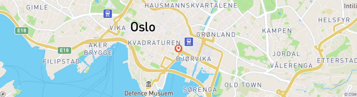 Map of Oslo City Stay - 3 days