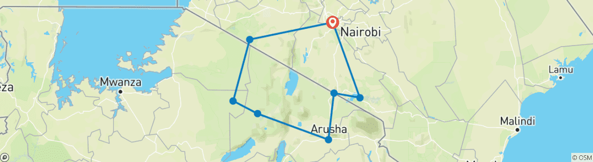 Imagen de un mapa que muestra la ruta del circuito