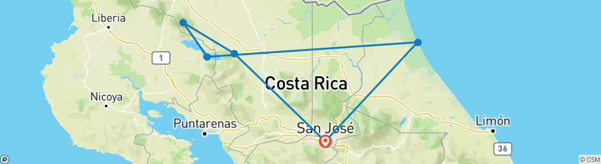 Imagen de un mapa que muestra la ruta del circuito