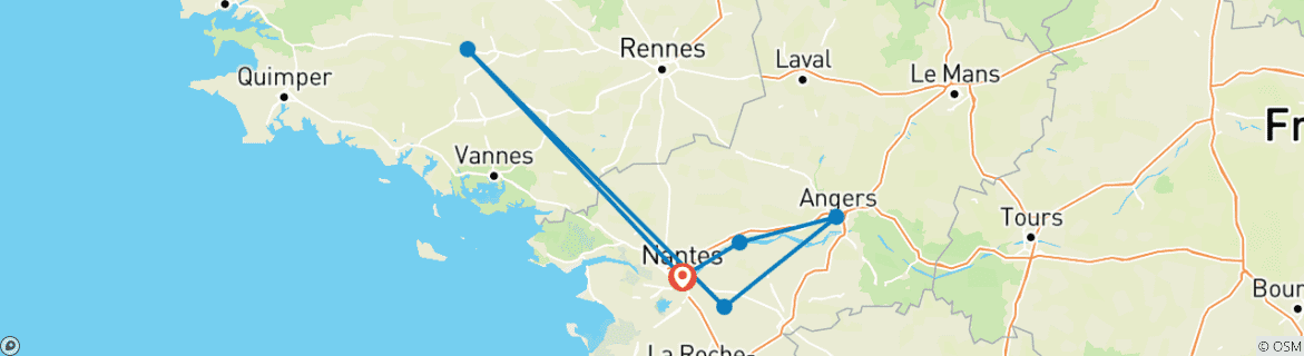Imagen de un mapa que muestra la ruta del circuito