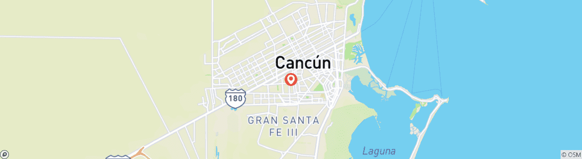 Carte du circuit Cancún - vacances du nouvel an tout compris pour adultes seulement 3 jours/2 nuits