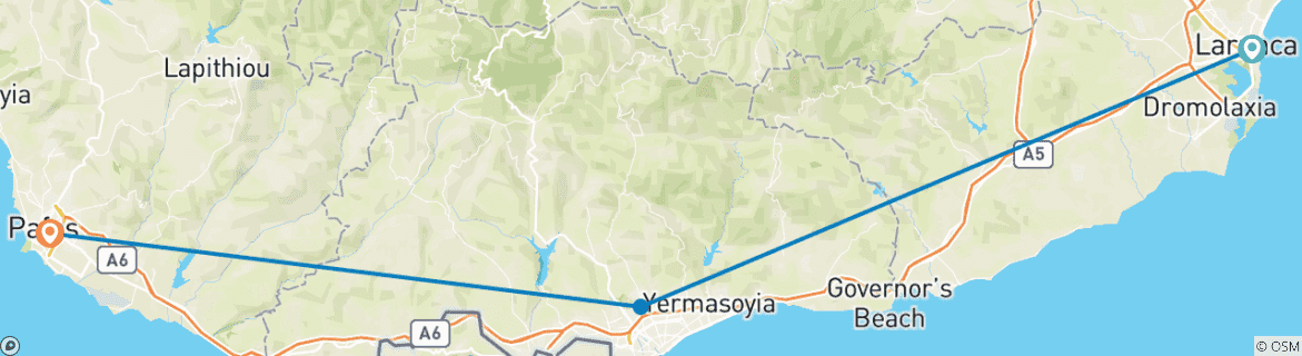 Map of 7 Days Complete Cyprus.