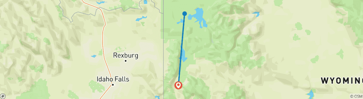 Map of Yellowstone Camping Explorer