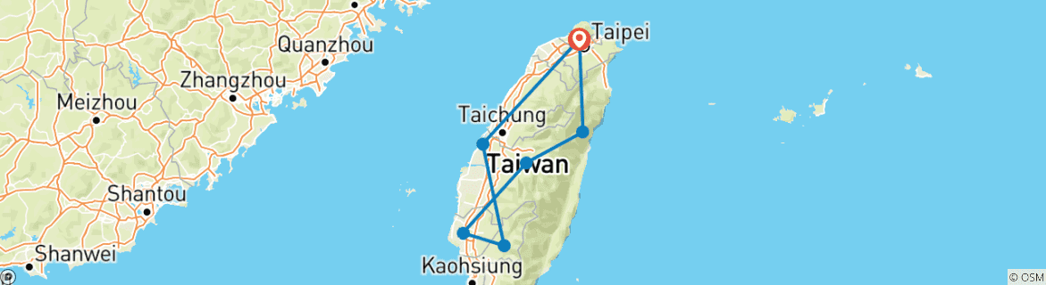 Map of Luxury Taiwan Panorama