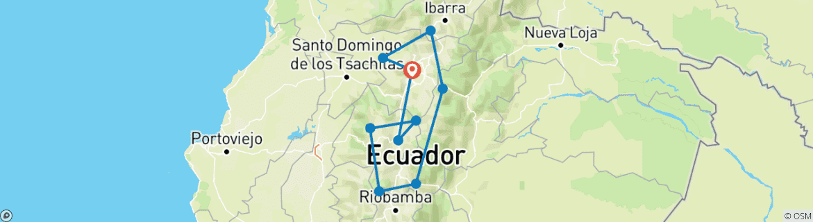 Map of Ecuador Active