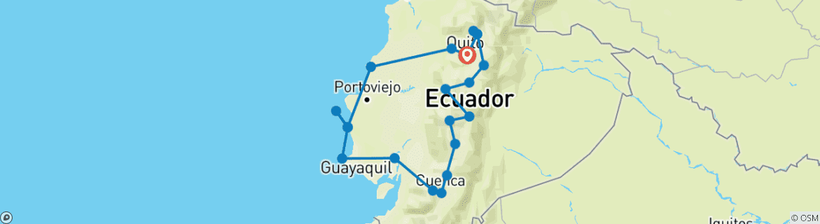 Map of Rental Car Tour Gira Grande