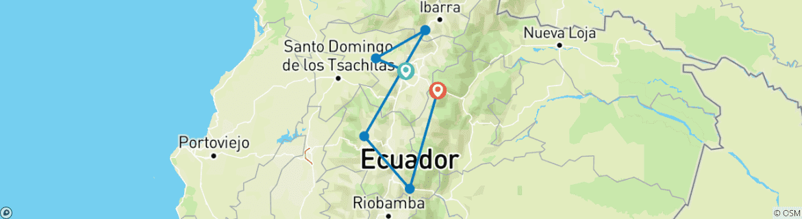 Map of Ecuador Focus