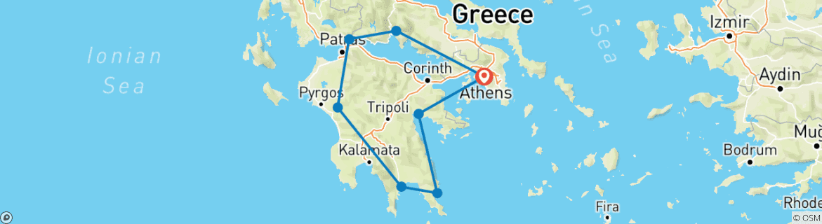 Self Drive 9 Days in Athens, Olympia, Mycenae, Argolis, Nafplio ...