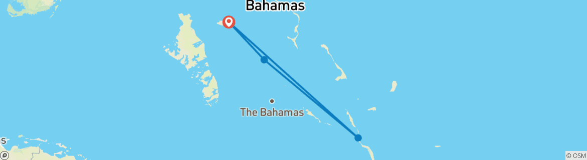 Map of Nature Trip Exuma & Long Island