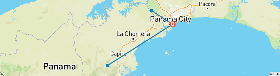 Carte du circuit Panama compact