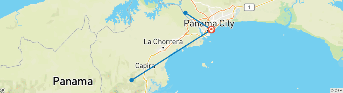 Carte du circuit Panama compact