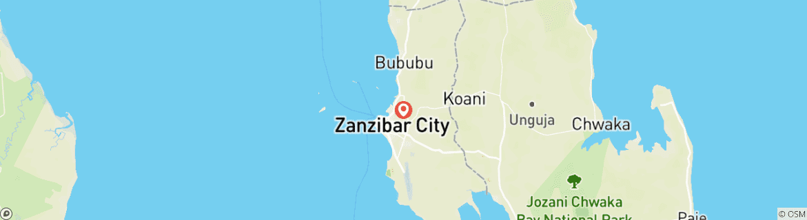 Carte du circuit Plages de Zanzibar - 3 jours/2 nuits