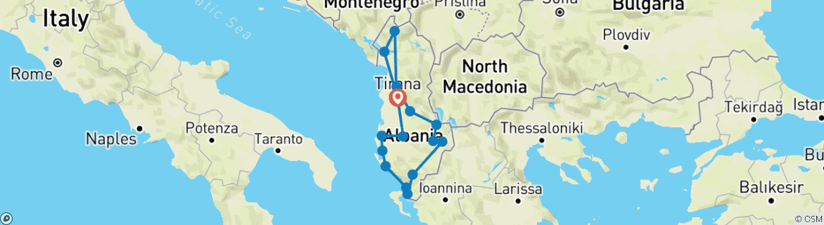 Imagen de un mapa que muestra la ruta del circuito