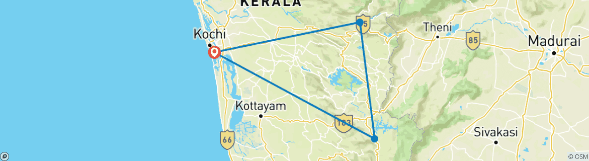 Imagen de un mapa que muestra la ruta del circuito