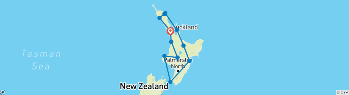 Map of New Zealand Vanlife: North Island & Road Trip Wonders