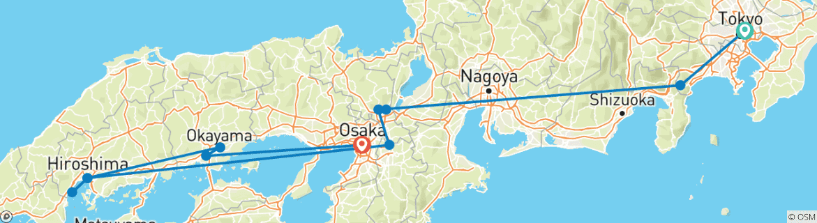 Imagen de un mapa que muestra la ruta del circuito