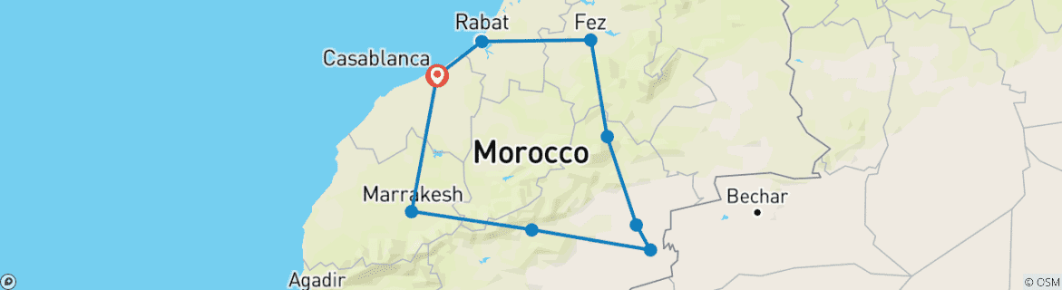 Map of Colors of Morocco  (2025)