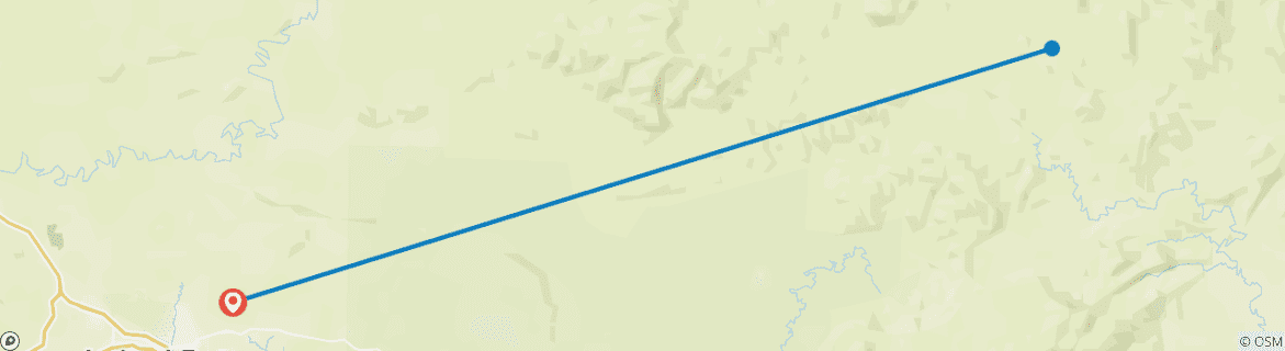 Carte du circuit Tabin Wildlife Experience (expérience de la faune et de la flore)