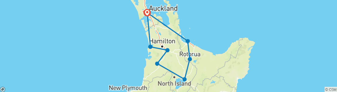 Map of Premium - North Island Escape