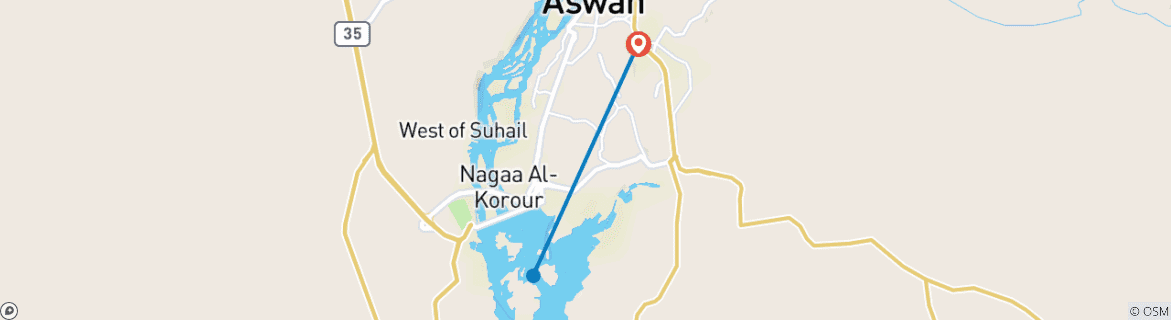 Imagen de un mapa que muestra la ruta del circuito